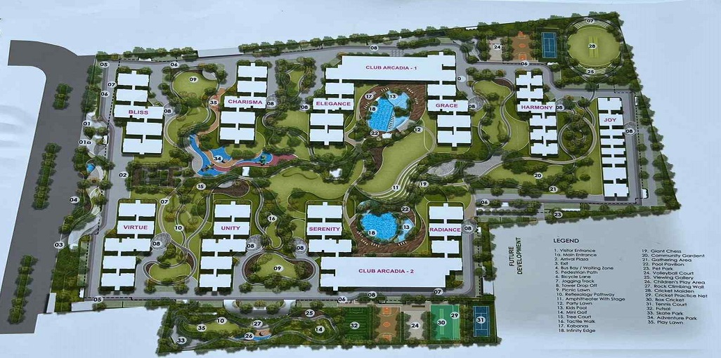 Kalyani Arcadia Bagalur Bangalore Master Plan
